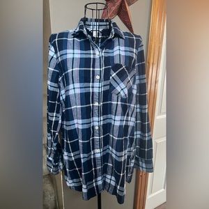 Old Navy blue flannel